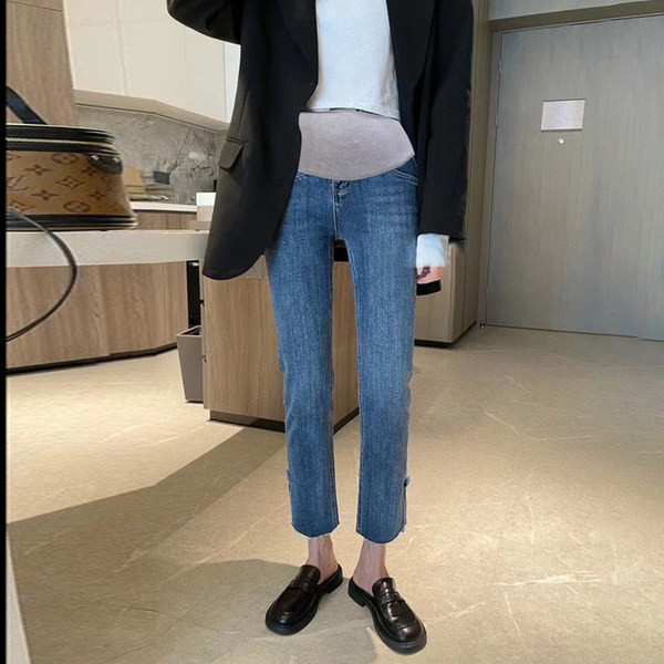 Dámske rifle pre tehotné ženy - s rozparkom