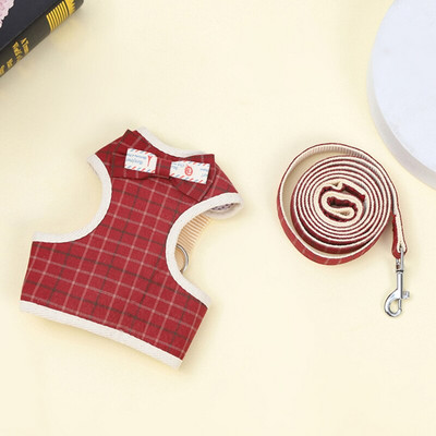 Pigesni čihuahua šuniukų šunų liemenių pakinktai ir pavadėlio rinkinys Reguliuojami petnešėliai mažiems šunims Pinčerių Jorkšyro talismanai