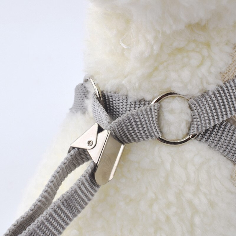 Pigesni čihuahua šuniukų šunų liemenių pakinktai ir pavadėlio rinkinys Reguliuojami petnešėliai mažiems šunims Pinčerių Jorkšyro talismanai