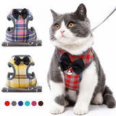 Комплект каишки за кучешки колани Кучета Котешки колани Жилетка Панделка Кученце Каишка за гърди със звънчета Мопс Чихуахуа Булдог Повод за ходене Каишка