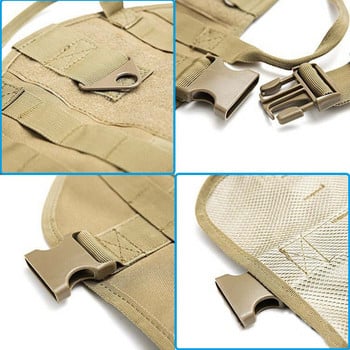 Tactical Dog Harness Military No Pull Pet Harness Vest for Medium Large Dog Training Πεζοπορία Molle λουριά σκύλου με θήκες