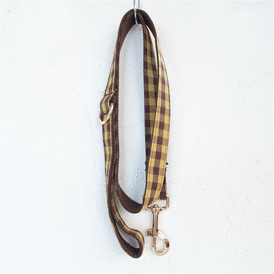 Εξατομικευμένο κολάρο κατοικίδιων ζώων Δωρεάν χαρακτική Προσαρμοσμένη πινακίδα ταυτότητας κουταβιού με ρυθμιζόμενη πόρπη Κίτρινο σετ λουριών καρό γιακά