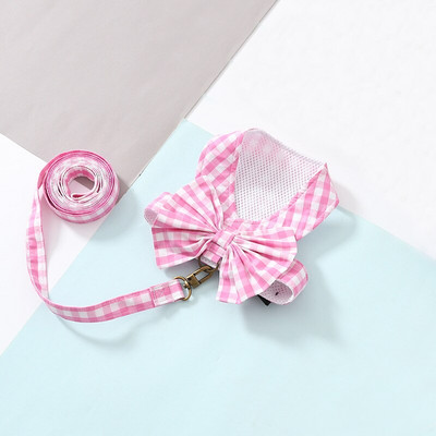 Ρυθμιζόμενη ζώνη σκύλου και σετ λουριών δικτυωτό Ρούχα για κουτάβια λουριά για μικρά σκυλιά Chihuahua Vest Ρούχα για κατοικίδια με D-ring