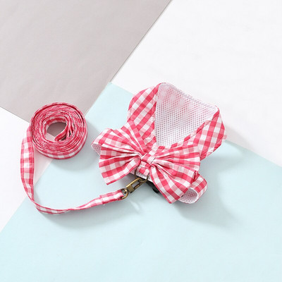 Ρυθμιζόμενη ζώνη σκύλου και σετ λουριών δικτυωτό Ρούχα για κουτάβια λουριά για μικρά σκυλιά Chihuahua Vest Ρούχα για κατοικίδια με D-ring