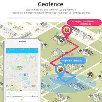 PetQueue Pet Tracker 2G Gps Pet Dog Tracker 32MB памет Проследяване в реално време IP67 Водоустойчив акумулаторен GPS нашийник за домашни любимци