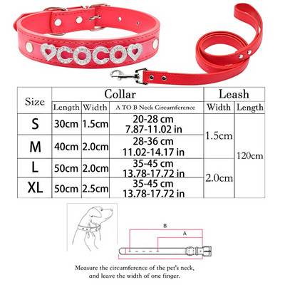 Προσαρμοσμένο Όνομα Bling Σετ λουριών κολάρου σκύλου γάτας Εξατομικευμένο σετ λουριών με όνομα στρας Δερμάτινο κολάρο σκύλου για κατοικίδιο για μικρό μεσαίο μεγάλο κολάρο σκύλου