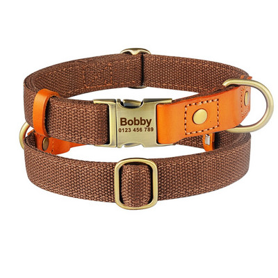 Reguleeritavad nailonist koera kaelarihmad Kohandatud graveeritud nime ID silt Isikupärastatud koera kaelarihm kutsikas keskmine suur unisex koerte kaelarihma rent