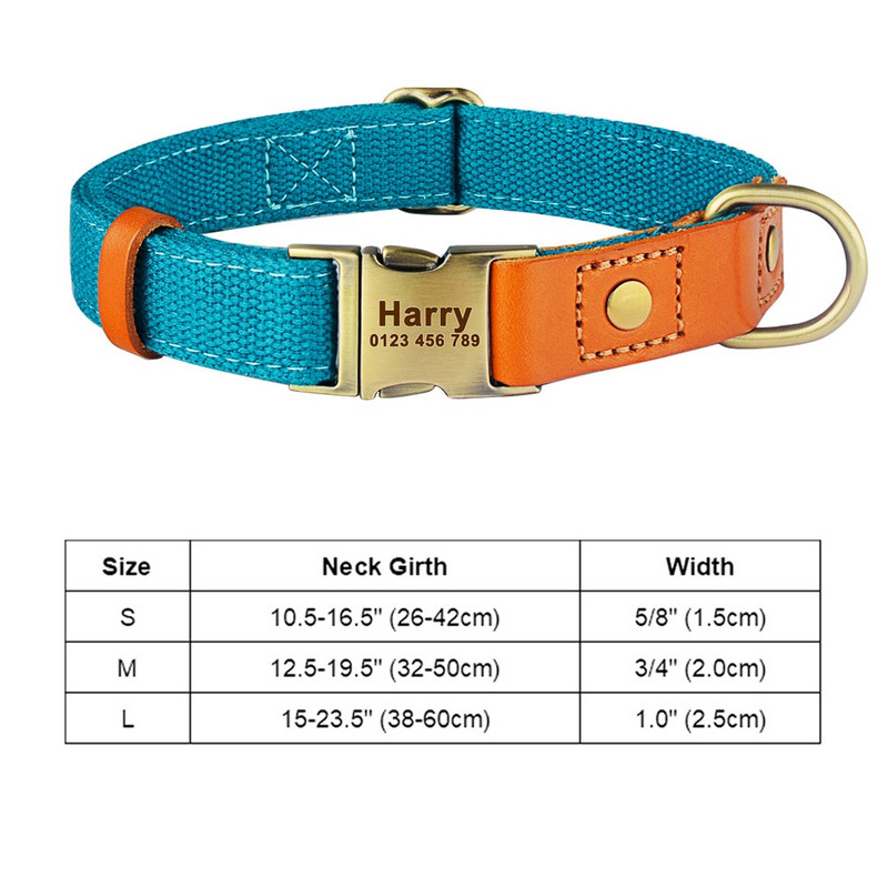Reguleeritavad nailonist koera kaelarihmad Kohandatud graveeritud nime ID silt Isikupärastatud koera kaelarihm kutsikas keskmine suur unisex koerte kaelarihma rent