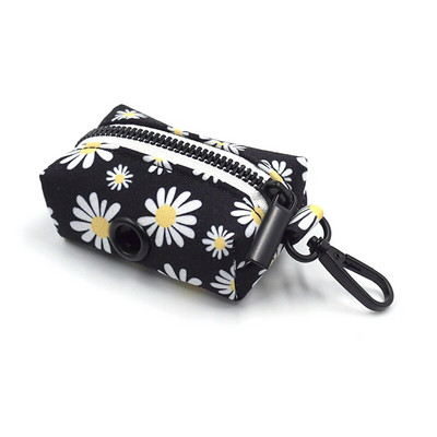 Εξατομικευμένο λουρί για σκύλους Κολάρο σκύλου με μοτίβο μικρής μαργαρίτας με χαραγμένο όνομα σε μαύρο λουρί για λουρί για λουρί για λουρί για σκύλους