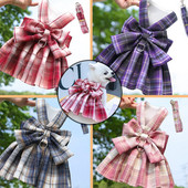 Šunų antkaklio lankas sijonas Mieli petnešėlės naminiams gyvūnėliams su krūtinės juostele traukimo virve Kačių šunims Drabužiai dirželiai Liemenė Princesės Tutu suknelės sijonas