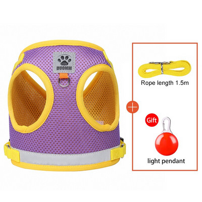 Koerarakmete ja jalutusrihmade komplekt väikestele koertele kassidele Helkurrihmad Reguleeritavad hingavad lemmikloomade rinnarihmad Koeratarvikud