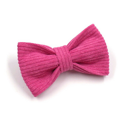 Luksuzni pojas za kućne ljubimce za pse Personalizirana žarko ružičasta ogrlica za pse s mašnom Izdržljiva potpuno prilagodljiva ogrlica za štene