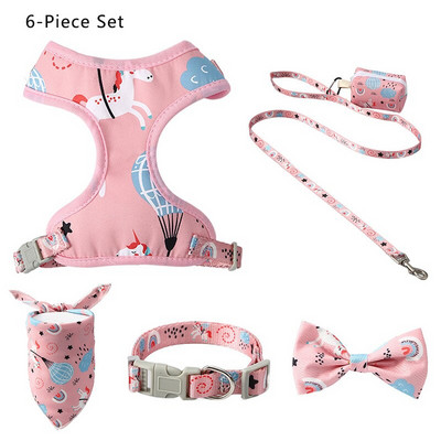 6 tk/partii Reguleeritav koera kaelarihma jalutusrihm koos kakakoti jaoturiga Armas kikilips kutsika koera jalutusrihmade jaoks väikestele koertele