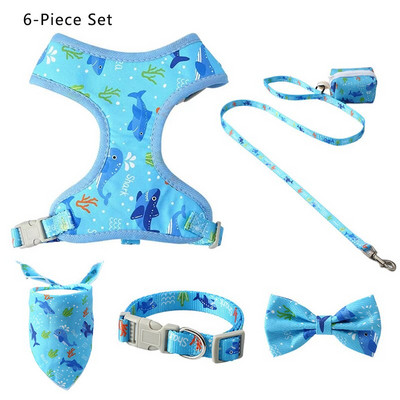 6 tk/partii Reguleeritav koera kaelarihma jalutusrihm koos kakakoti jaoturiga Armas kikilips kutsika koera jalutusrihmade jaoks väikestele koertele
