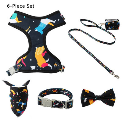 6 tk/partii Reguleeritav koera kaelarihma jalutusrihm koos kakakoti jaoturiga Armas kikilips kutsika koera jalutusrihmade jaoks väikestele koertele