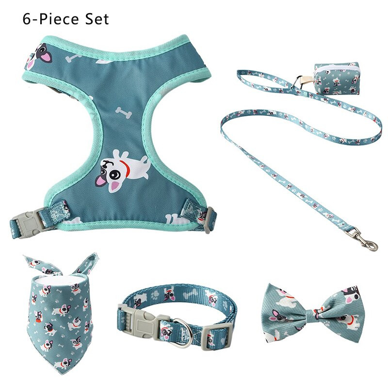 6 tk/partii Reguleeritav koera kaelarihma jalutusrihm koos kakakoti jaoturiga Armas kikilips kutsika koera jalutusrihmade jaoks väikestele koertele