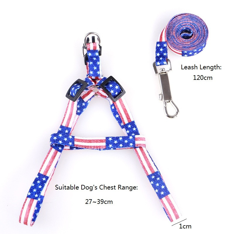 Nailontrükiga koerarihm Lemmikloomatooted Väikesed koerad Rakmed Lemmiklooma kaelarihm Reguleeritav kutsika rinnarihm Koerte tarvikud