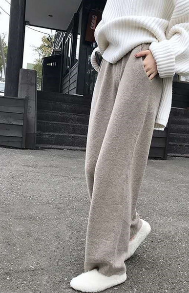 Γυναικείο φαρδύ παντελόνι για εγκύους με ψηλή μέση