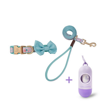 Chihuahua Accessories Luksuslik jalutusrihma ja kaelarihma komplekt koos kiki kaelakee rinnakorviga, väikesed keskmised rakmed koera rinnalihas jalutavatele koertele