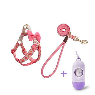 Chihuahua Accessories Luksuslik jalutusrihma ja kaelarihma komplekt koos kiki kaelakee rinnakorviga, väikesed keskmised rakmed koera rinnalihas jalutavatele koertele