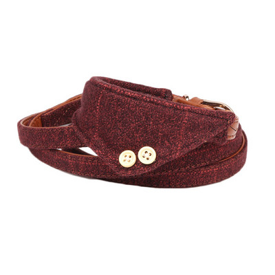 Guler de câine din piele Bandana Lesă Pisică Animal de companie Colier Lanț țesătură Plaid Dot Esarfă pentru Mijloc Mijloc Perro Chihuahua Teddy Pug Produs