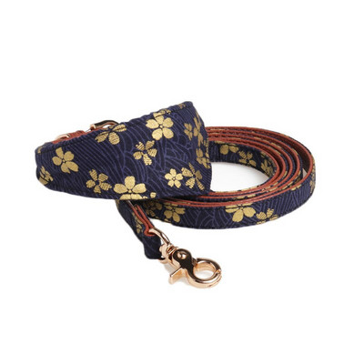 Guler de câine din piele Bandana Lesă Pisică Animal de companie Colier Lanț țesătură Plaid Dot Esarfă pentru Mijloc Mijloc Perro Chihuahua Teddy Pug Produs