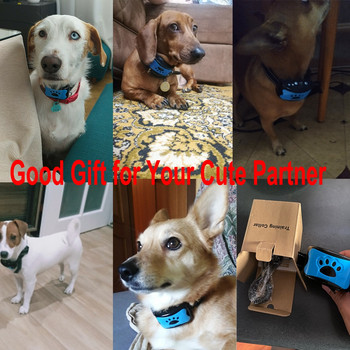 Устройство против лай за домашни кучета USB електрически ултразвуков нашийник за обучение на кучета Dog Stop Barking Vibration Anti Bark Collar Dropship