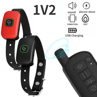 Lemmiklooma koera haukumisvastane seade USB elektriline ultraheli koerte treenimisrihm Koera peatada haukumise vibratsioon haukumisvastane kaelarihm Dropship