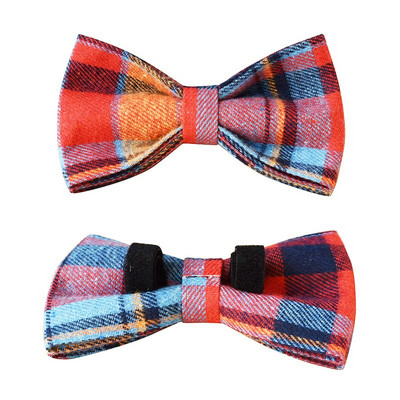 Costum în carouri Guler pentru câine, personalizat, îngroșat, moale, căptușit pentru animale de companie, cu lesă Set vintage, elegant, papion, guler pentru câine, plumb de plimbare