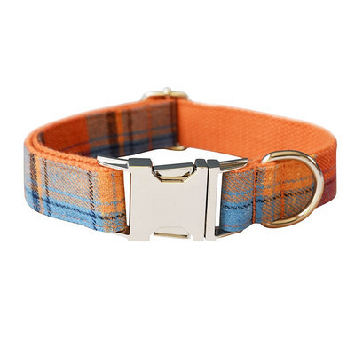 Costum în carouri Guler pentru câine, personalizat, îngroșat, moale, căptușit pentru animale de companie, cu lesă Set vintage, elegant, papion, guler pentru câine, plumb de plimbare