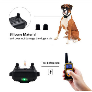 Εκπαιδευτικό κολάρο σκύλου 800m Anti Bark Dog κολάρο Αδιάβροχο με Pet GPS Rechargeable Pet Remote Control Ηλεκτρικό κολάρο για σκύλους