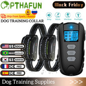 1000 jalga elektriline koeratreeningu kaelarihm lemmikloomade kaugjuhtimispuldiga koorimiskindlad kaelarihmad koertele vibratsiooni helišoki laetav veekindel