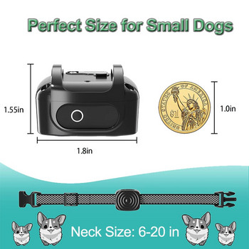 Συσκευή κατοικίδιων ζώων κατά του γαβγίσματος USB Υπερηχητικό έξυπνο ηλεκτρικό κολάρο εκπαίδευσης σκύλων Σκύλος σταματά να γαβγίζει κραδασμούς Αδιάβροχο κολάρο