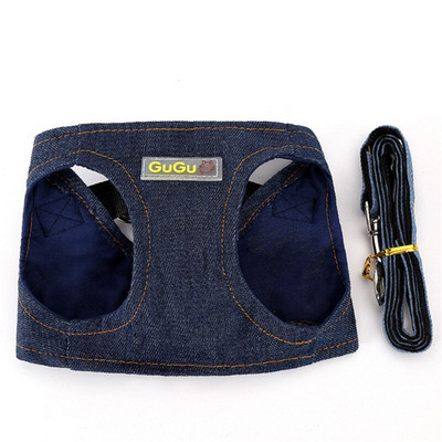 Σετ λουριών και λουριών σκύλου Ανακλαστικό γατάκι κουτάβι γάτες Ζελέ λουρί με πλέγμα Ρούχα για κατοικίδια για μικρά σκυλιά Chihuahua Yorkies Pug