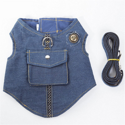 Σετ λουριών και λουριών σκύλου Ανακλαστικό γατάκι κουτάβι γάτες Ζελέ λουρί με πλέγμα Ρούχα για κατοικίδια για μικρά σκυλιά Chihuahua Yorkies Pug