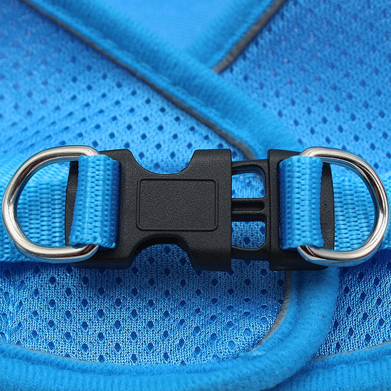 Harnașuri cu plasă de nailon pentru cățeluși, pisici, vestă, set de ham și lesă pentru câini, pentru chihuahua, pug, mic, mediu, plimbare.