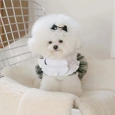 Fusta tutu din țesătură din velur din dantelă, vestă pentru animale de companie, câine mic, bichon, schnauzer, costum pentru cățeluș.