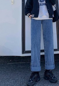 Blugi de dama lati pentru gravide - cu nasturi