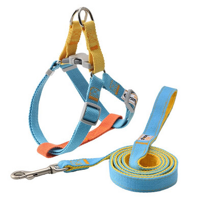 Βήμα σε σετ λουριών και λουριών σκύλου Ρυθμιζόμενο λουρί λουριών κατοικίδιων ζώων Μαλακό νάιλον λουρί σκύλου για μικρομεσαίους σκύλους