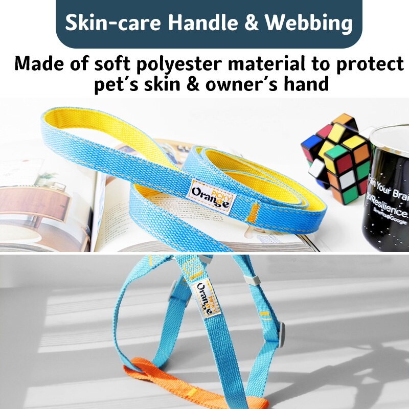 Βήμα σε σετ λουριών και λουριών σκύλου Ρυθμιζόμενο λουρί λουριών κατοικίδιων ζώων Μαλακό νάιλον λουρί σκύλου για μικρομεσαίους σκύλους