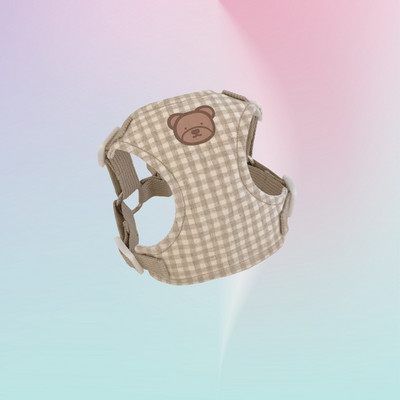 Cute Bear Dog Bear Strap 1,6m Leash Trend Pet Teddy Bears Go Out Λουρί με λουρί στήθους Καθαρό βαμβάκι Μικρό λουρί για λουρί στήθους για σκύλους