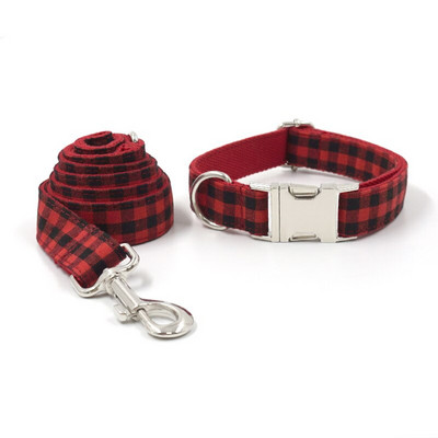 Guler de câine cu papion comod Cadou pentru animale de companie pentru câine mic și mare Guler de câine clasic, negru, roșu, imprimeu în carouri, guler personalizat pentru câine, rezistent, moale