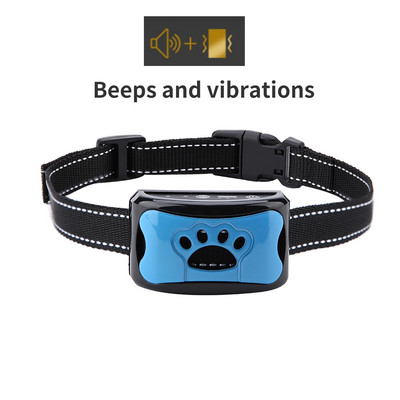 Pet Dog Anti Barking Device USB Electric Ultrasonic Dogs Training Collar Dog Stop Barking Vibration Anti Bark Collar на едро