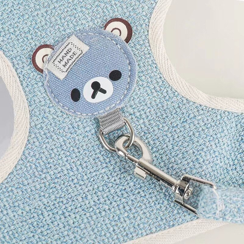 Coarda de plumb pentru caine, pisica, ham reglabil, catel, pisoi, pisica, ham pentru plimbare, set de lesa, accesorii pentru guler pentru caini de talie mica