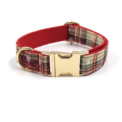 Koera jõulukaelarihm, isikupärastatud nimi Holiday lemmikloomade koera kaelarihma ja plii komplekt metallist pandlaga kiki uusaasta koera kinkekomplekt punane