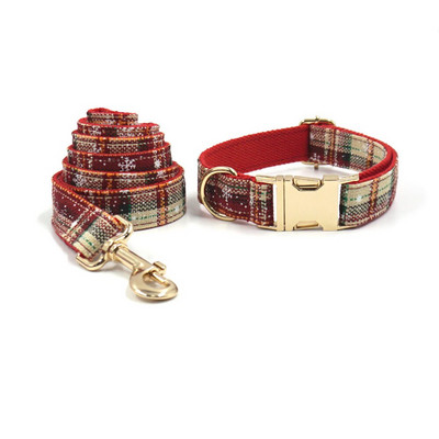 Koera jõulukaelarihm, isikupärastatud nimi Holiday lemmikloomade koera kaelarihma ja plii komplekt metallist pandlaga kiki uusaasta koera kinkekomplekt punane