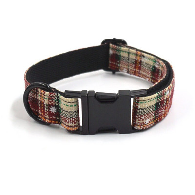 Koera jõulukaelarihm, isikupärastatud nimi Holiday lemmikloomade koera kaelarihma ja plii komplekt metallist pandlaga kiki uusaasta koera kinkekomplekt punane