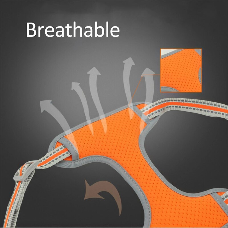 Peegeldavad koerarakmed Nailonist lemmikloomavest koos jalutusrihma komplektiga Hingavad võrgust riidest lemmikloomarakmed väikese suure koera õues jalutamiseks