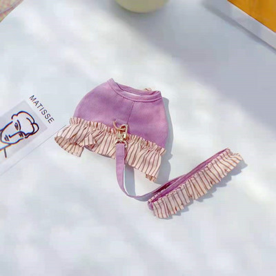 Σετ λουριών λουριών εξωτερικού χώρου για βόλτα με σκύλους κατοικίδιων ζώων για μικρούς σκύλους γάτες Ζώνες για κουτάβι Γιλέκο για κουτάβι Bichon Ρούχα Αξεσουάρ με σχοινί