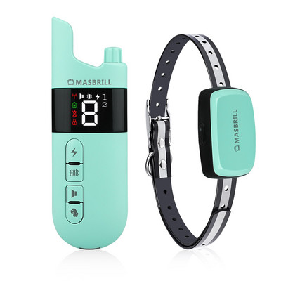 Περιλαίμιο εκπαίδευσης σκύλων με τηλεχειριστήριο κατοικίδιων ζώων με επαναφορτιζόμενο ηλεκτρικό αδιάβροχο κολάρο εκπαίδευσης σκύλου με κραδασμούς